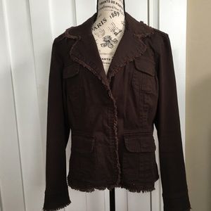 Live a little brown jacket - CLOSING SHOP